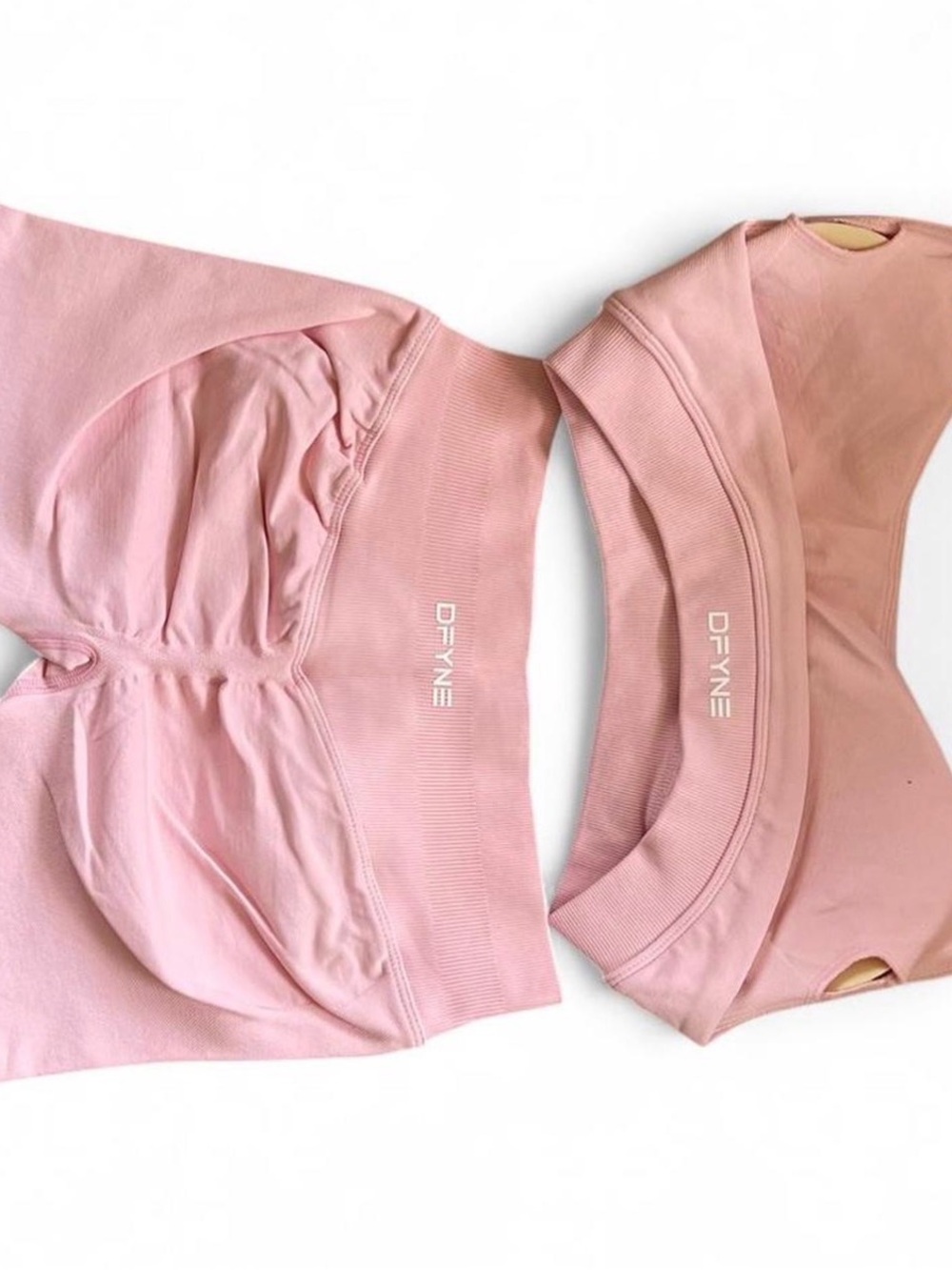 DFYNE Pink Halter Top and Shorts Set